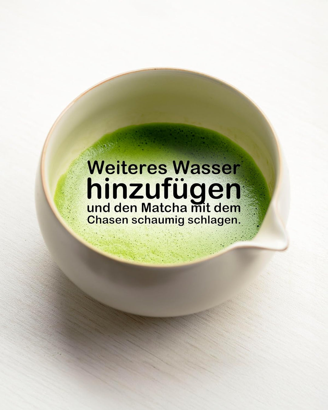 Traditionelles Matcha Set 5-teilig – Matcha-Schale 500ml, Bambusbesen, Besenhalter, Löffel &amp; Sieb –