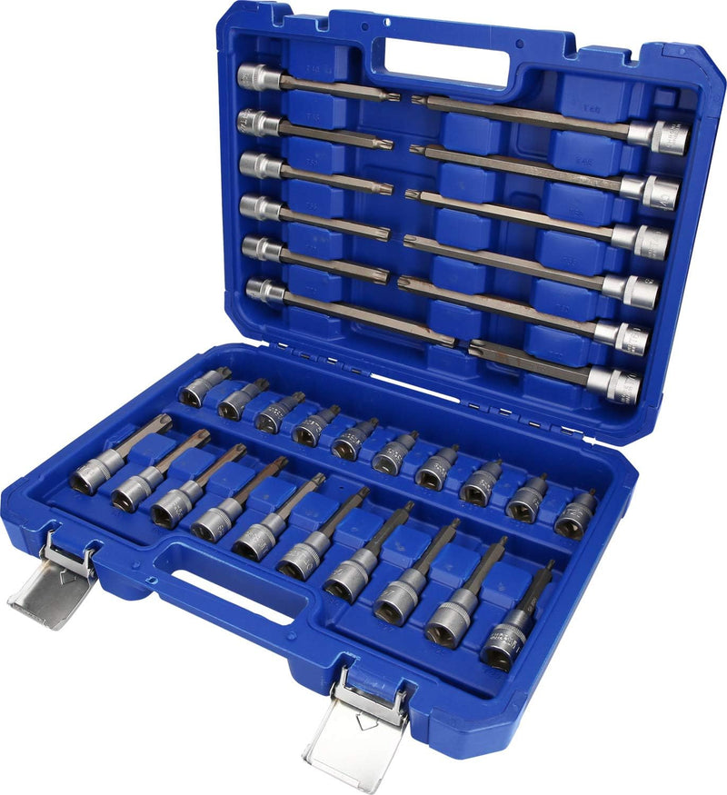 BRILLIANT TOOLS BT022532 1/2" Bit-Stecknuss-Satz, 32-tlg, Torx-Profil [Powered by KS TOOLS] 32-tlg.