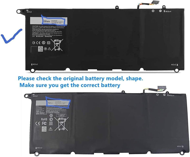 AKKEE 90V7W Laptop Battery Compatible with Dell XPS 13 9343 9350 13-9350-D1508 13-9350-D1608 13D-934