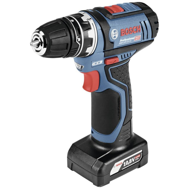 Bosch Professional MP GSR 12V-15 FC Akku-Bohrschrauber, 12 V, 2. Akku, 06019F6006