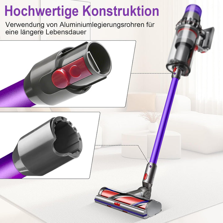 Swetfela Verlängerungsrohr für Dyson V12 Detect Slim / V10 Digital Slim Stabstaubsauger, 74cm Alumin