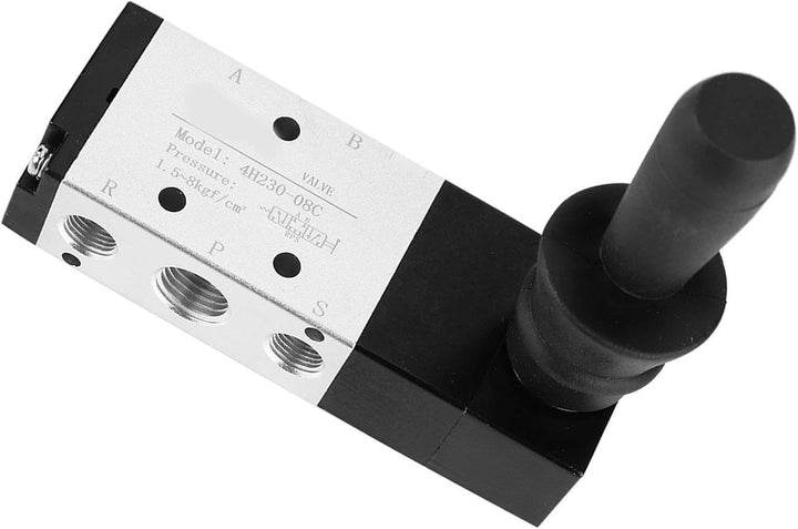 Oumefar G1/8 Luftregelventil 3 Position 5-Wege-Durchflussregelung Manuelles Ventil Pneumatisches mec