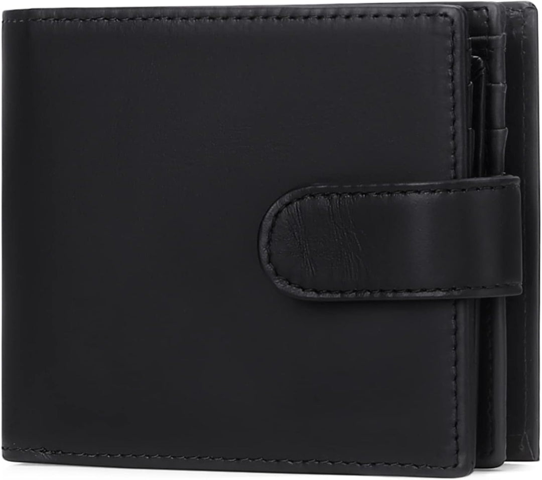 GAEKEAO Geldbörsen Herren Geldbörse aus echtem Leder Geldbörse mit RFID-Schutz Bifold Wallet, Geldbö