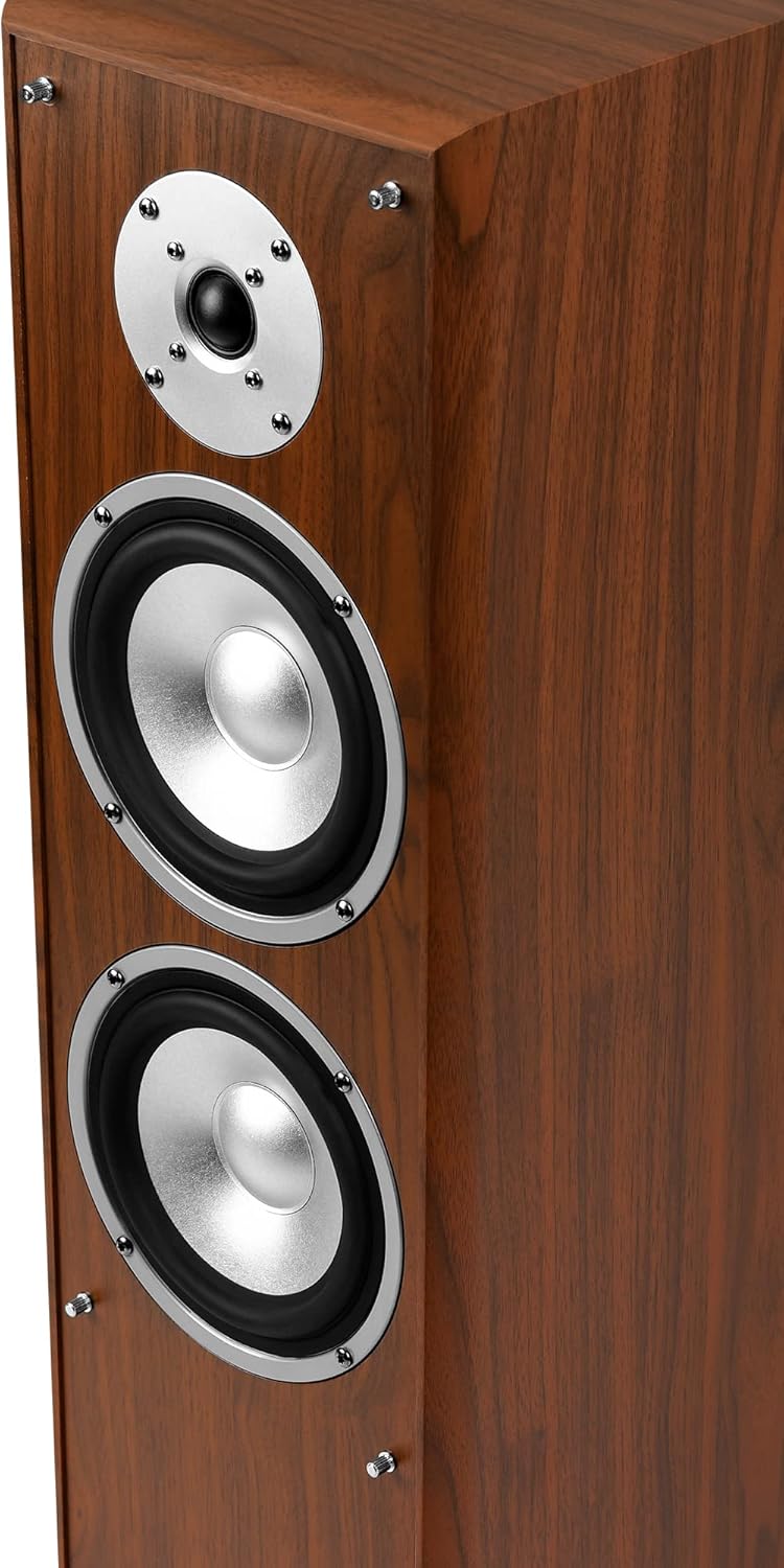 mohr 1 Paar Standlautsprecher SL10 Nussbaum, Lautsprecherboxen, HiFi Klang zum günstigen Preis, Nuss