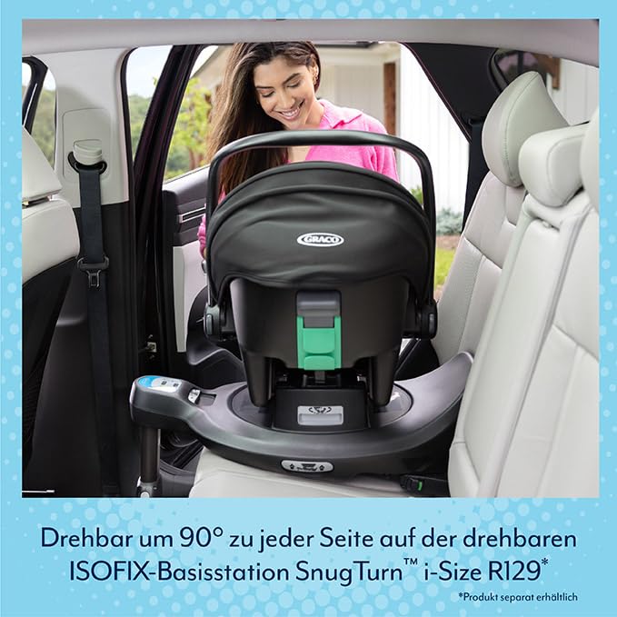 Graco SnugLite™ i-Size R129 Babyschale, ab Geburt bis ca. 12 Monate (40 bis 75 cm), leicht, kompatib