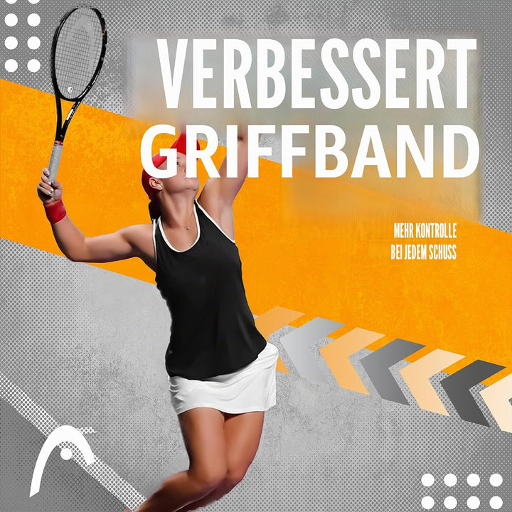 Head Unisex-Erwachsene Xtremesoft Griffband, weiss, Einheitsgrösse &amp; Schlägerzubehör Pro Damp 2er Te