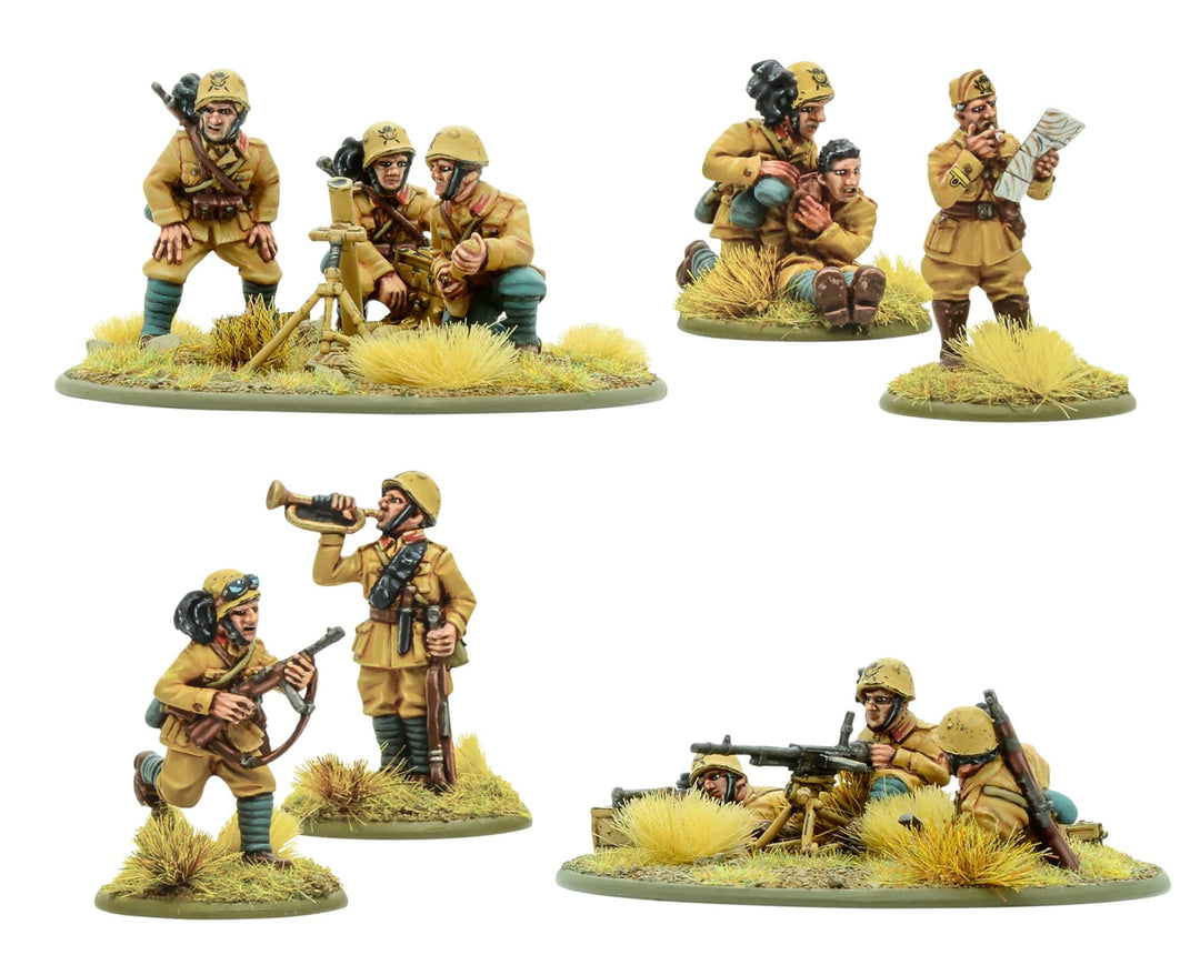 Warlord Games, Bolzen-Aktion: italienische Bersaglieri-Stützgruppe