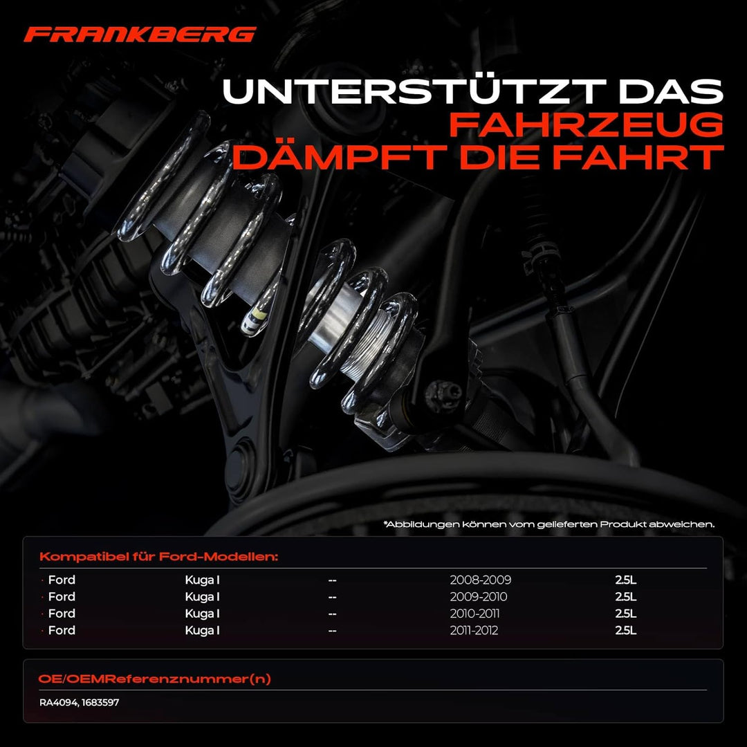 Frankberg 2x Federn Fahrwerksfeder Vorderachse Links Rechts Kompatibel mit K.u.g.a I 2.5 4x4 SUV 200