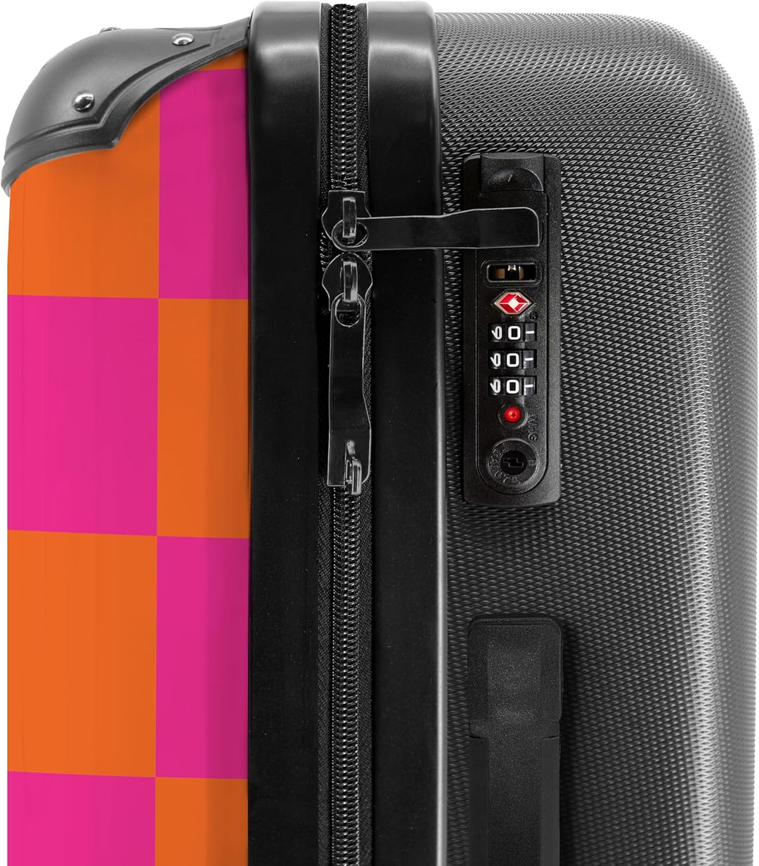 NoBoringSuitcases.com® Reisekoffer 67cm 72L Personalisiert - Grosser Hartschalenkoffer mit Rollen, L