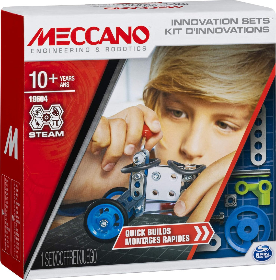 MECCANO - 6047095 – Bauspiel – Erfindungs-Set, schnelle Montage, Mehrfarbig, Schnelle Montage