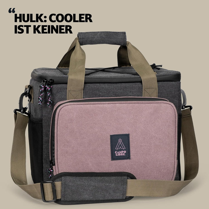 Campo Libre.® Hulk I Premium Camping Kühltasche 30l & 20l I Kühltasche klein mit Wasserdichten Reiss
