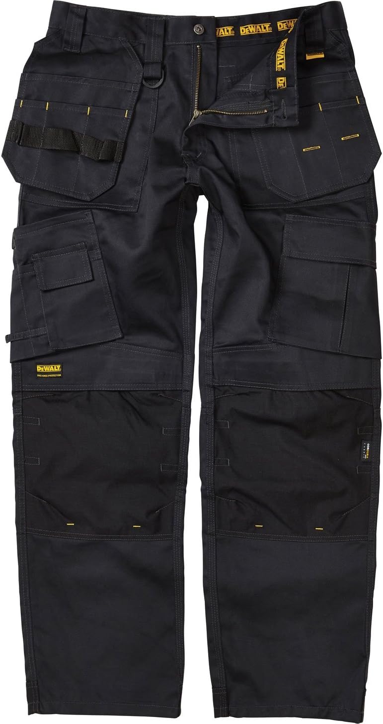 DeWalt Herren Arbeitshosen, Pro Tradesman Work Trouser, 32W x 29L, schwarz 32W / 29L Schwarz, 32W /