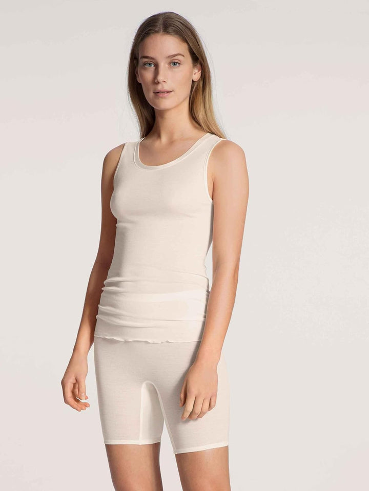 CALIDA True Confidence Tank-Top aus Wolle-Seide Damen, aus Merinowolle und Seide, wärmend, temperatu