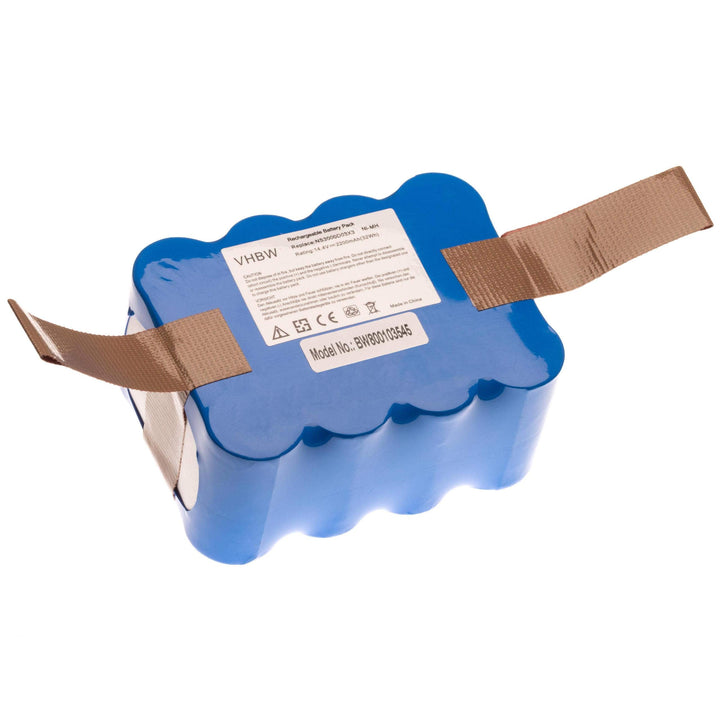 vhbw Akku kompatibel mit Toposun Xrobot XR510, XR210 Staubsauger Blau (2200 mAh, 14,4 V, NiMH)
