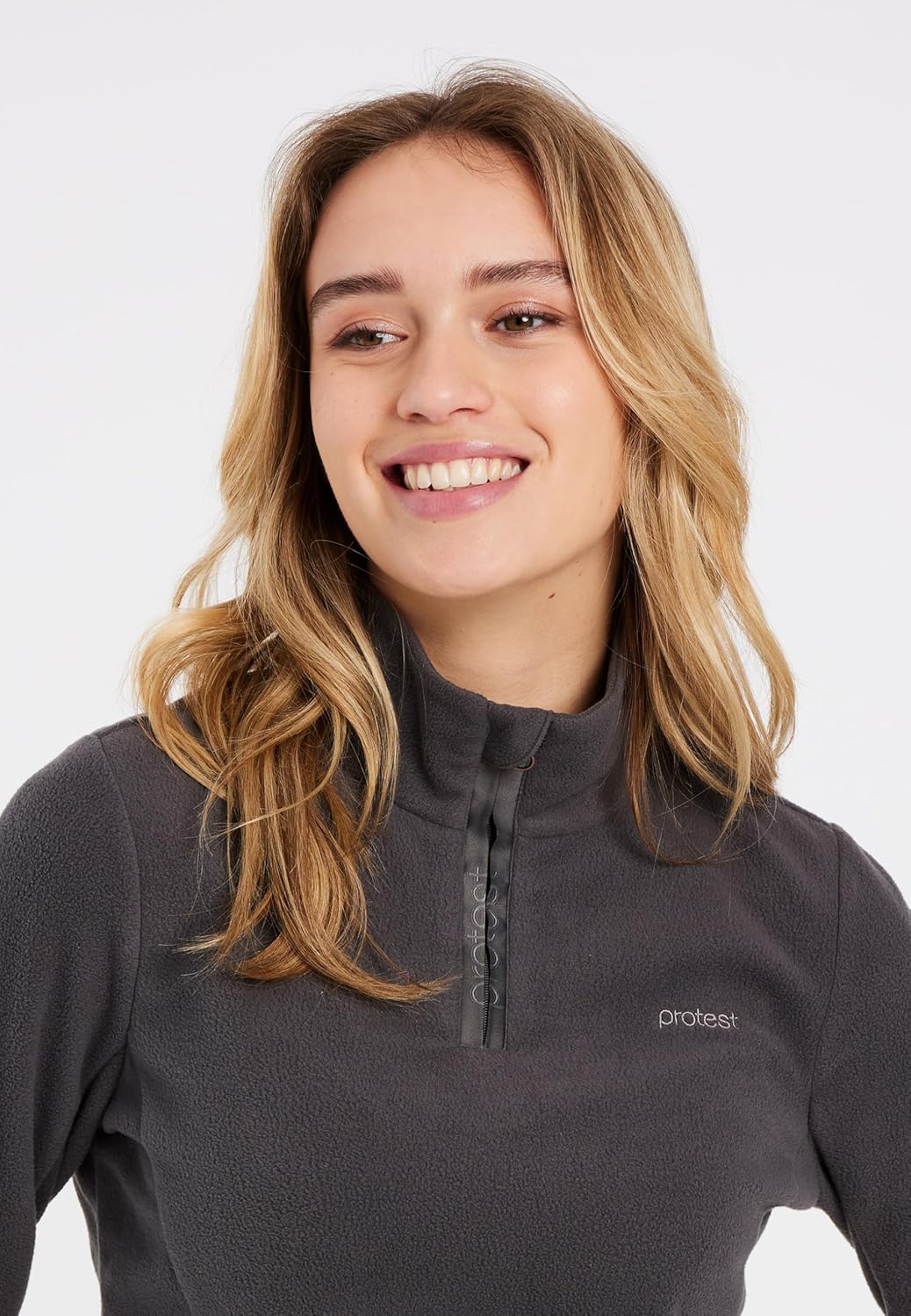 Protest Damen 1/4-reissverschluss MUTEZ M Shadow Grey, M Shadow Grey
