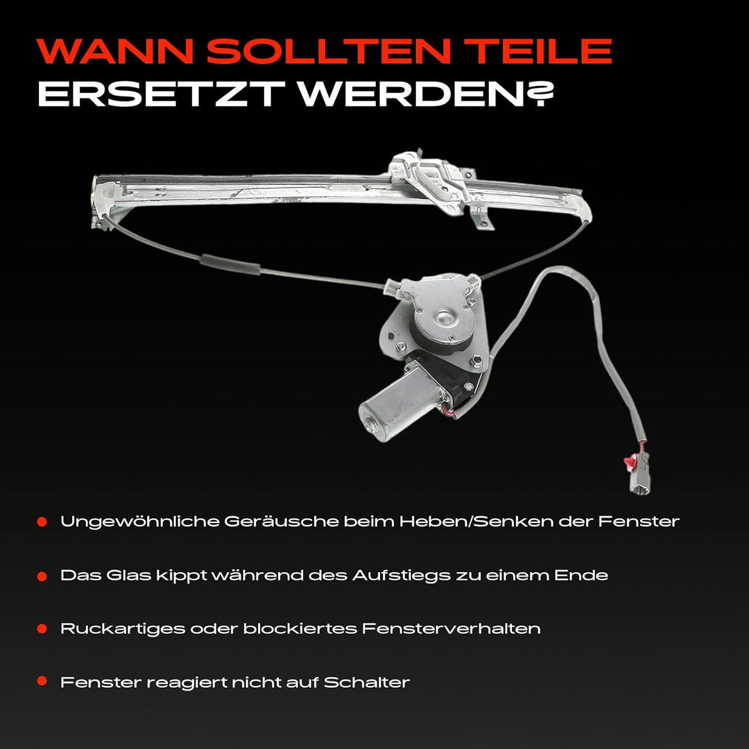 Frankberg Fensterheber Mit Motor Vorne Links Kompatibel mit Jazz II GD Schrägheck 1.2L 1.3L 2002-200