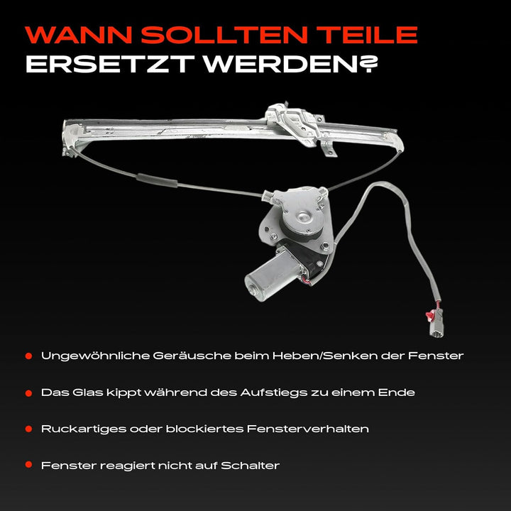 Frankberg Fensterheber Mit Motor Vorne Links Kompatibel mit Jazz II GD Schrägheck 1.2L 1.3L 2002-200
