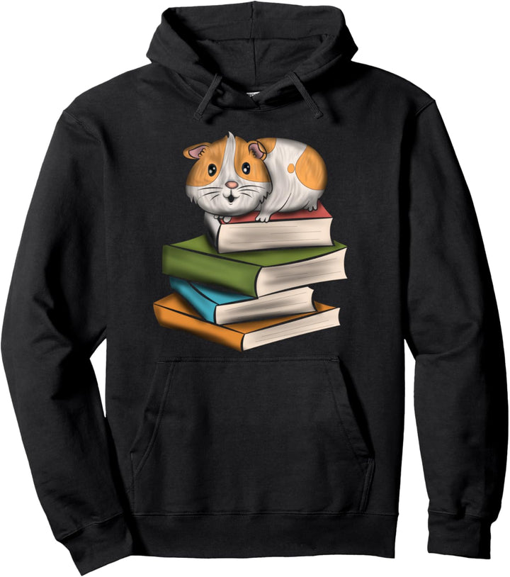 Meerschweinchen Bücher lesen Bibliothek Pullover Hoodie