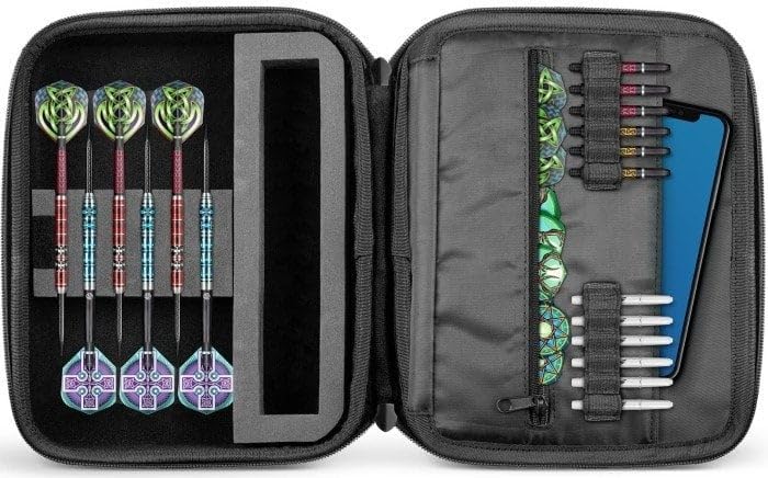 Shot! Mega Tactical Darts Case Schwarz, Schwarz