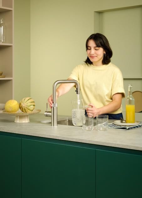 Quooker Flex Square | Reservoirs COMBI | Voll-Edelstahl | sofort-Kochend-Wasserhahn