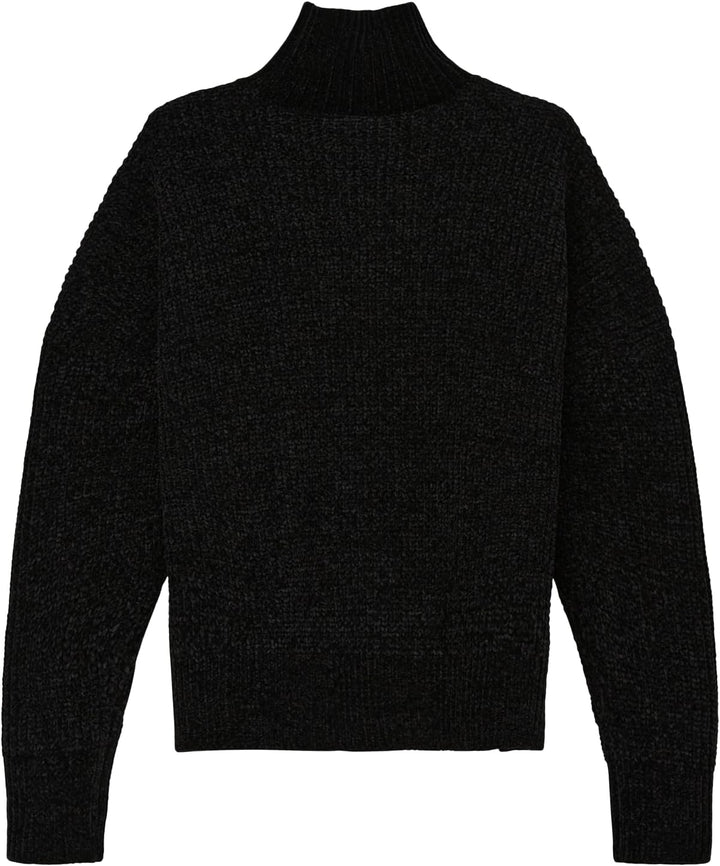 s.Oliver Strickpullover aus Chenille-Garn, Schwarz
