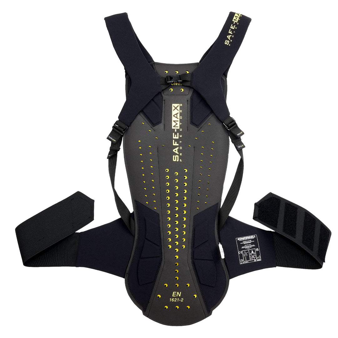 Safe Max® Rückenprotektor Motorrad Herren und Damen Umschnall-Rückenprotektor 3.0, spezielle ergonom