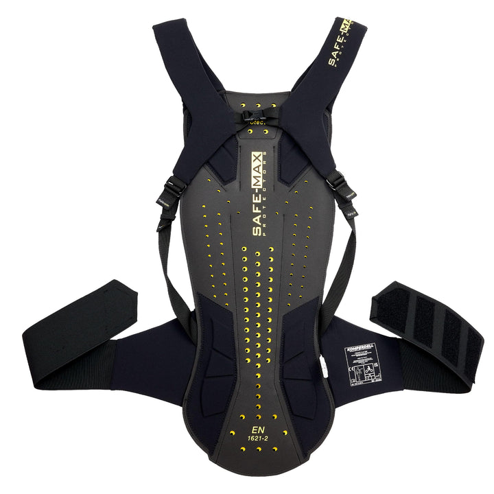 Safe Max® Rückenprotektor Motorrad Herren und Damen Umschnall-Rückenprotektor 3.0, spezielle ergonom