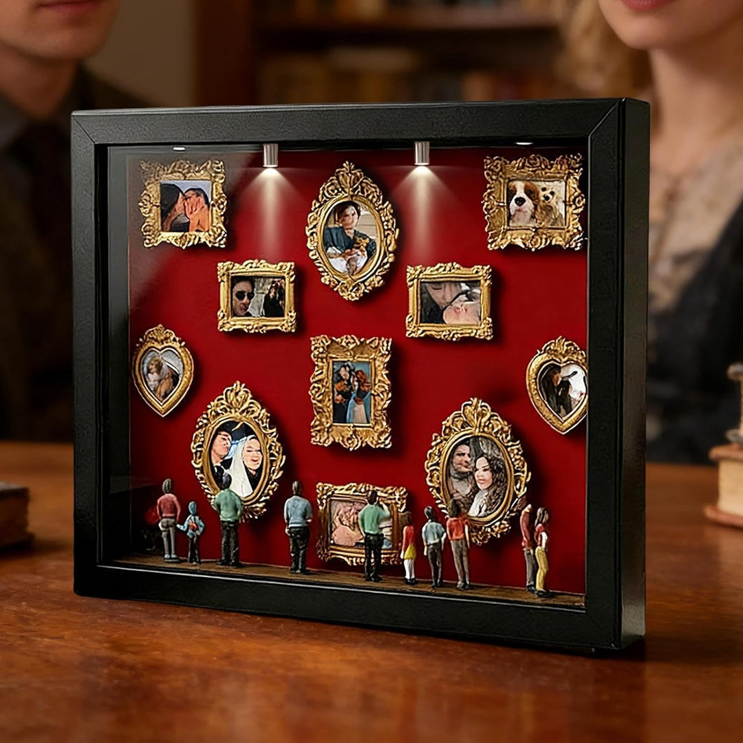 Museums Schaukasten Bastelset, Miniatur Erinnerungsstück Aufbewahrung, Fotospeicher Bilderrahmens Mi