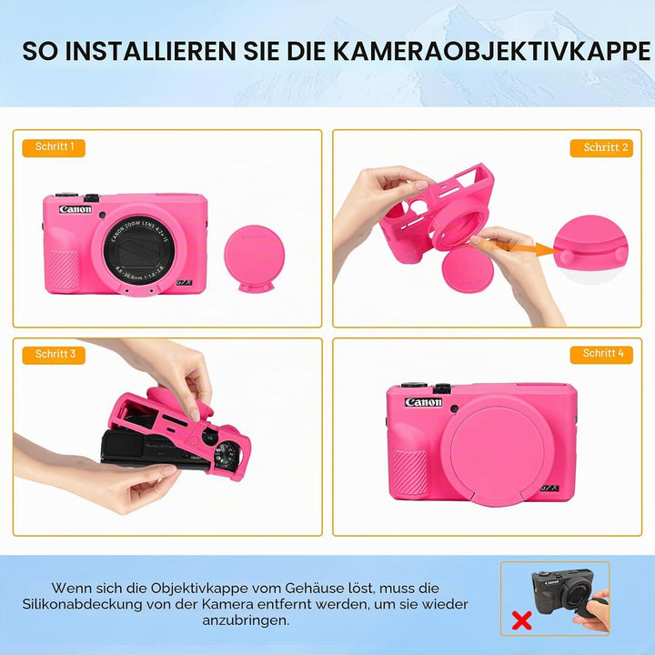 Easy Hood PowerShot G7 X III Kameratasche Silikon hülle für Canon Mark III Digitalkamera Taschen für