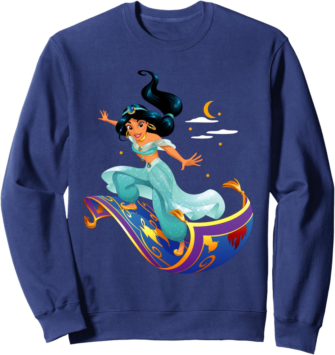 Disney Aladdin Princess Jasmine Magic Carpet Pose Sweatshirt