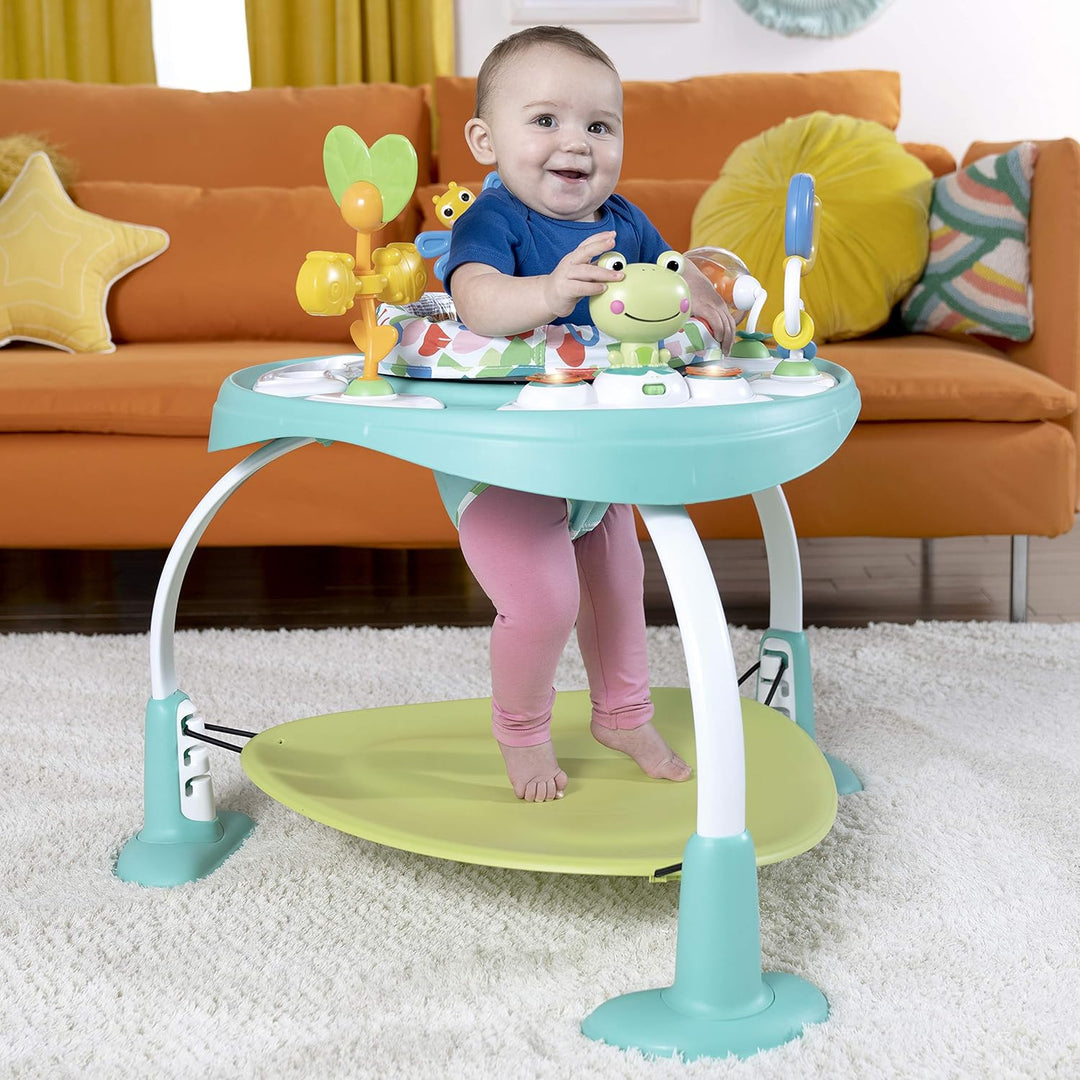 Brights Starts, Bounce Bounce Baby 2 in 1 Spieltisch Aktivität Sitz - Playful Pond mit 7 interaktive