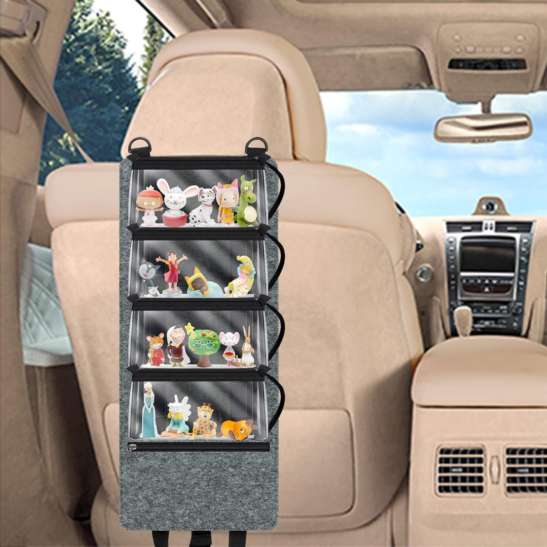 Annmore Regal für Tonies Hörfiguren Display, mit 4 Transporttasche für 20 Toniebox Figuren, Organize