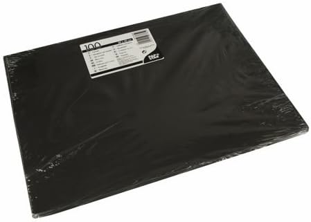 PAPSTAR 100 Tischsets, Papier 30 cm x 40 cm schwarz, Sie erhalten 10 Packungen á 100 Stück (insgesam