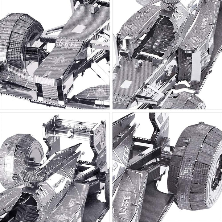 Piececool 3D Puzzle Metall, Formel-Rennen für Modellbausatz Erwachsene, 3D-Puzzles zu Bauen, BAU, Ba