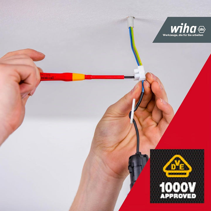 Wiha Feinschraubendreher Set PicoFinish® electric 7-teilig inkl. Halter I Schraubendreher für Elektr