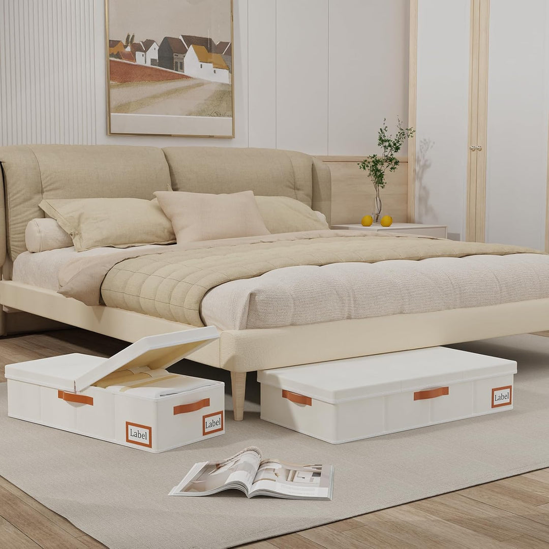 Yawinhe 3 Stück Unterbettkommode,Faltbare Unterbett Aufbewahrungsbox，Kleideraufbewahrung mit Deckel,