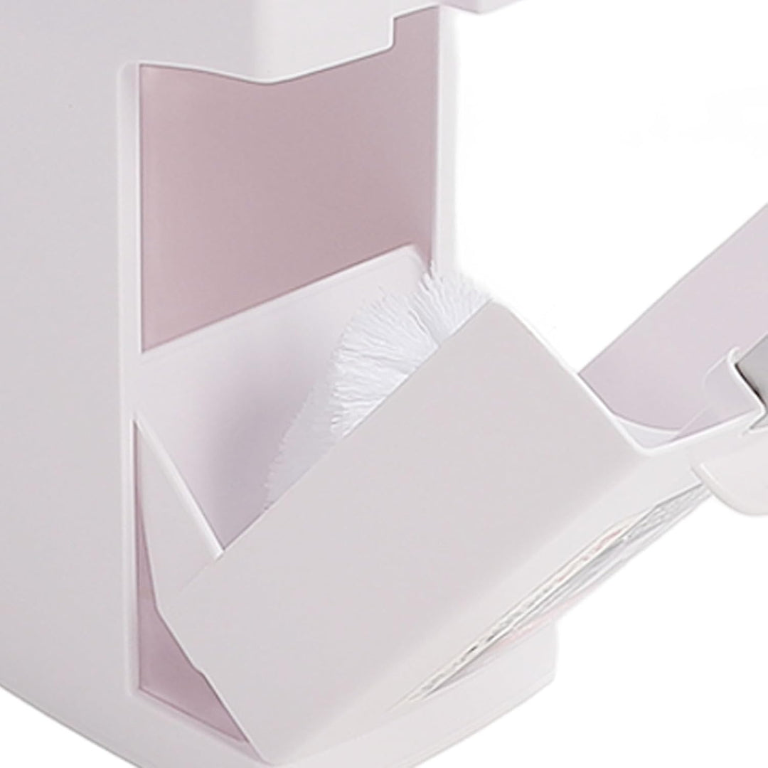 Ejoyous Badezimmer Mülleimer, Badezimmermülleimer mit Deckel 3 in 1 Bad Mülleimer mit Toilettenbürst