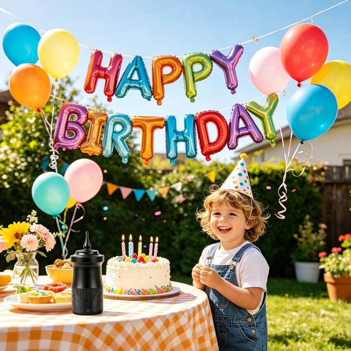 Luftballonpumpe Elektrische, Kabellose Akku Luftballonpumpe