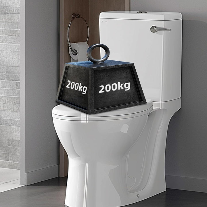 Toilettendeckel mit Absenkautomatik,WC Sitz mit Absenkautomatik,Quick-Release Funktion für einfach R