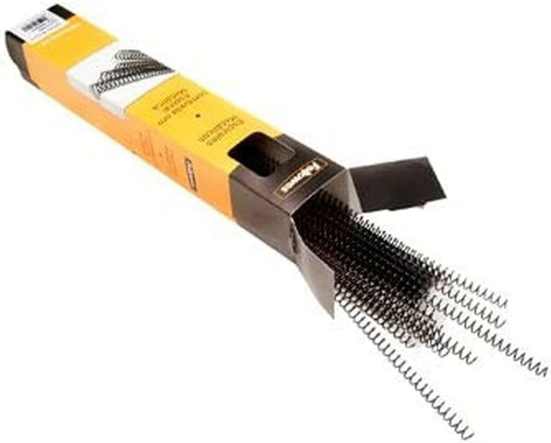 Fellowes 53150 – Pack von metallischen 100 Spiralen, 18 mm, schwarz