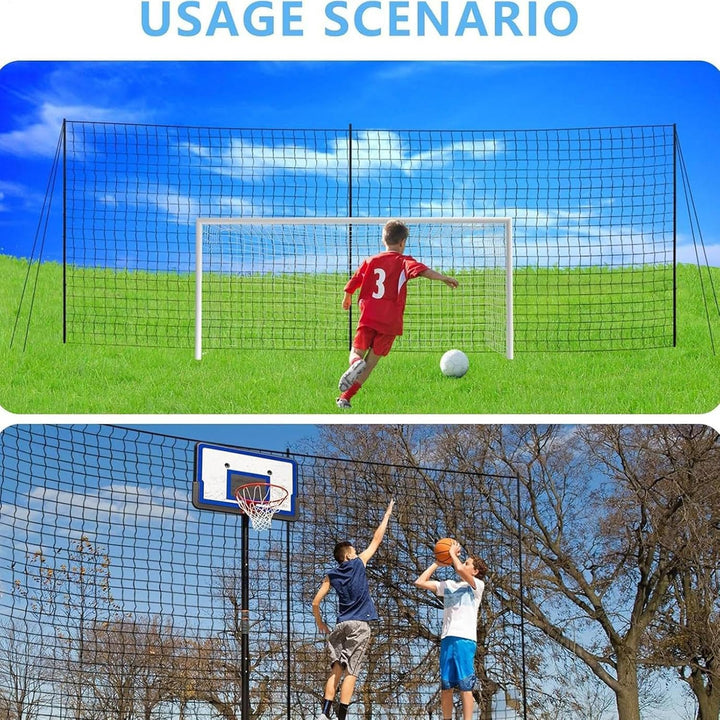 Ball Stop Net, Fussball -Backstop -Netz, Hochleistungs -Containment -Netz, wiederverwendbares Sportp