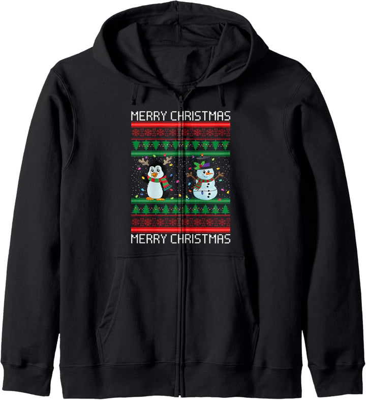 Ugly Christmas Sweater Frohe Weihnachten Shirt Ugly Xmas Kapuzenjacke