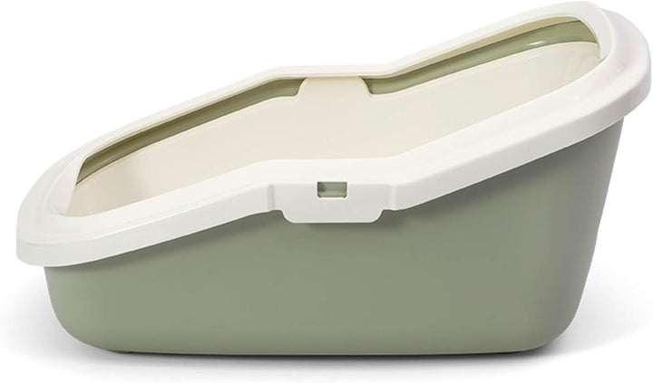 Katzentoilette PeeWee EcoMinor Katzenklo offen Schale Katzen WC inkl. 3kg Streu Holzpellets Pellets,
