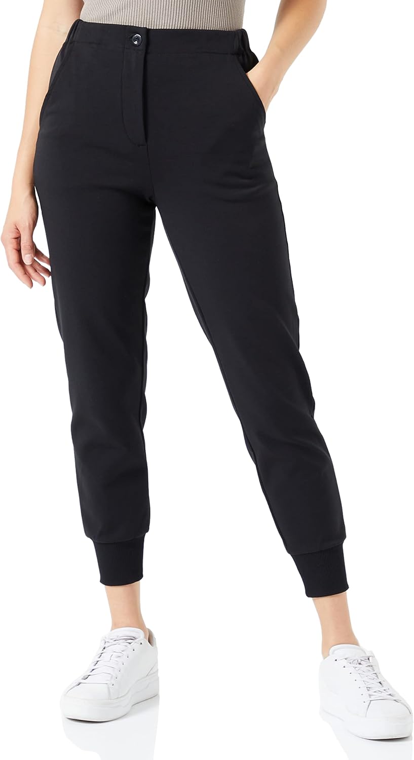 Sisley Damen Trousers 4iprlf02u Pants, Black 100, 38 EU