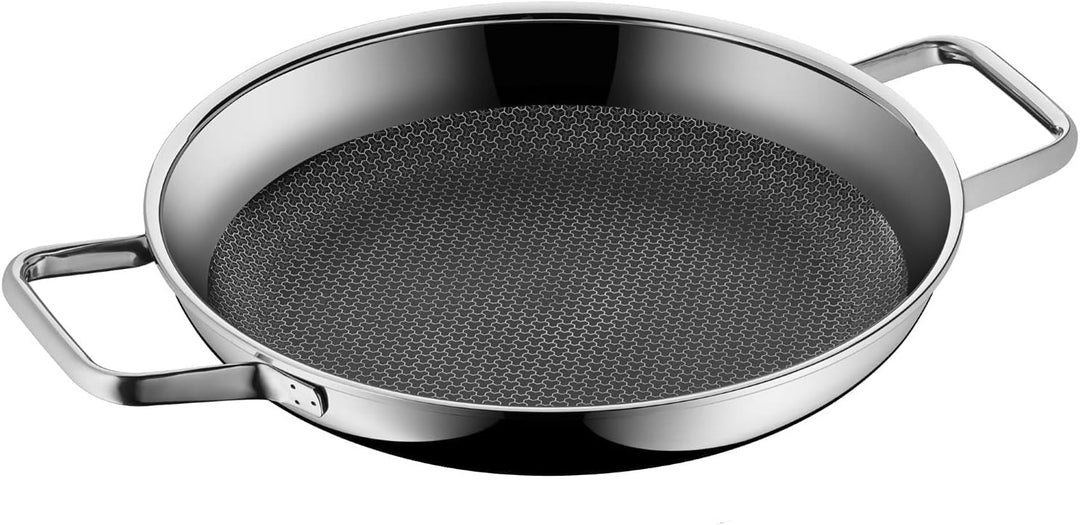 WMF Profi Resist Servier-/ Bratpfanne 28 cm Induktion, Mehrschichtmaterial beschichtet, Wabenstruktu