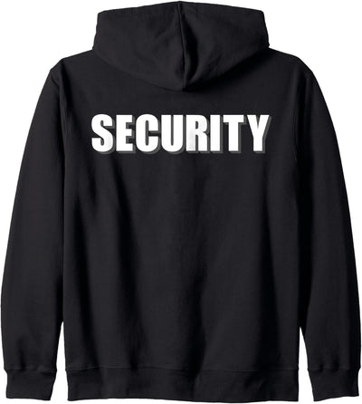 SECURITY Sicherheitsdienst Wachdienst Vorne & Hinten Druck Kapuzenjacke