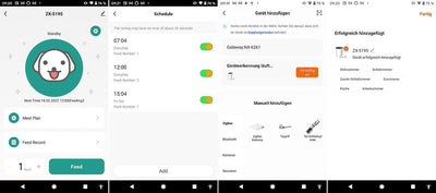 infactory Futterautomat: Smarter Futterspender für Hunde & Katzen mit WLAN und App, 4 l (Automatisch