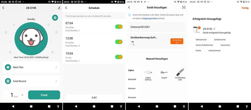 infactory Futterautomat: Smarter Futterspender für Hunde & Katzen mit WLAN und App, 4 l (Automatisch