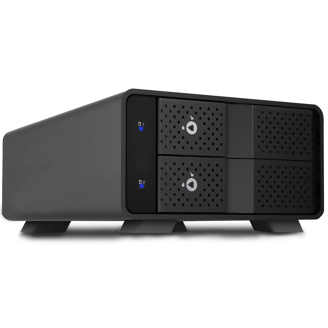 FANTEC MB-X2U31R 2fach USB 3.2 Gen2 RAID Festplattengehäuse für 2X SATA 3,5/2,5 Zoll HDDs, Transferr