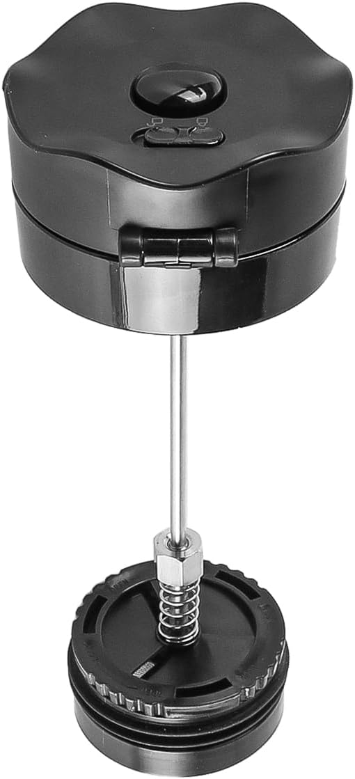 Tragbare French Press, Reise-French-Kaffeekanne mit doppelwandiger Kaffeekanne, Edelstahl-Kaffeetass